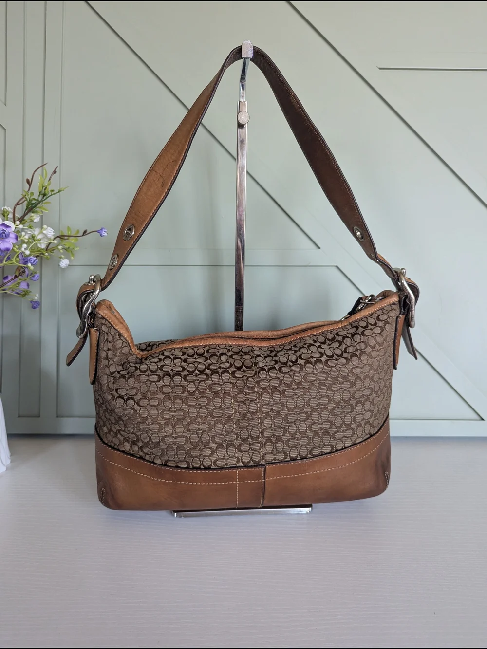 Coach material woven